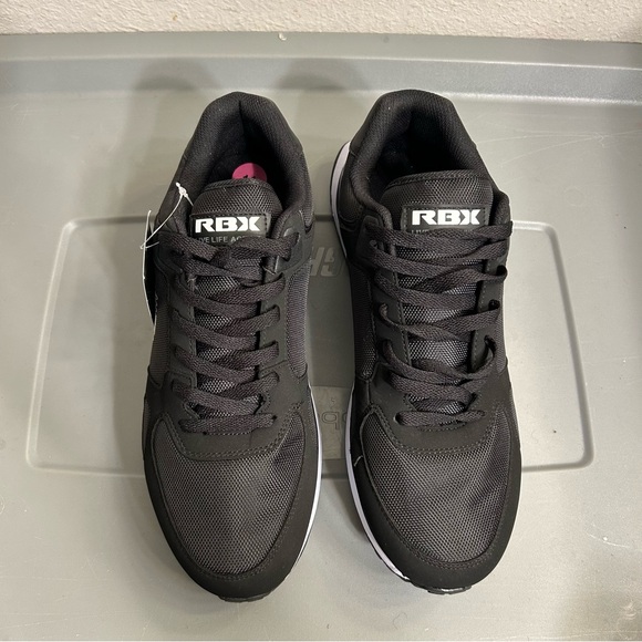 RBX Black Sleek Low-Top Athletic Shoes - Picture 1 of 12